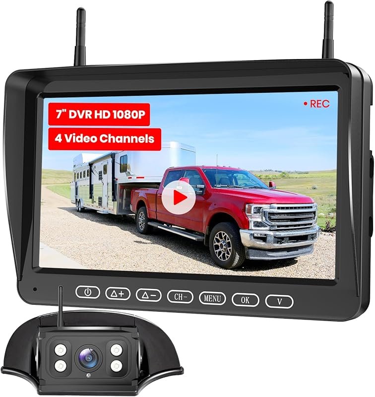 RV Backup Camera for Furrion Pre-Wired System with 7-Inch HD Monitor a