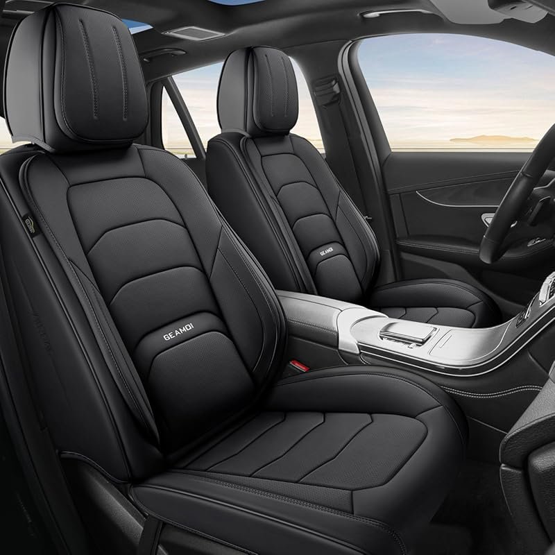 Universal Leather Car Seat Covers, Full Set Seat Covers for Cars Truck