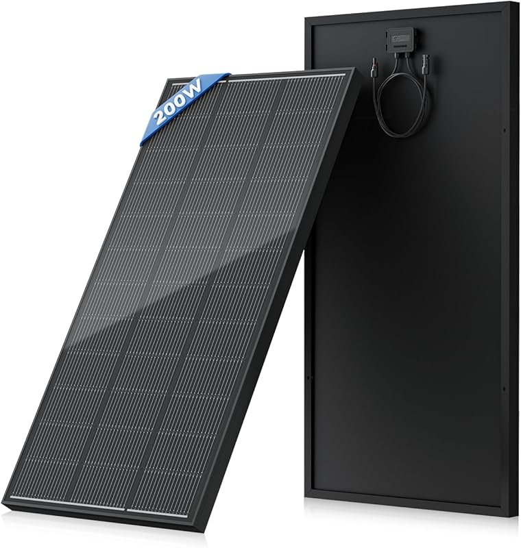 200 Watt N-Type Monocrystalline Solar Panel with 25% Efficiency for Ro