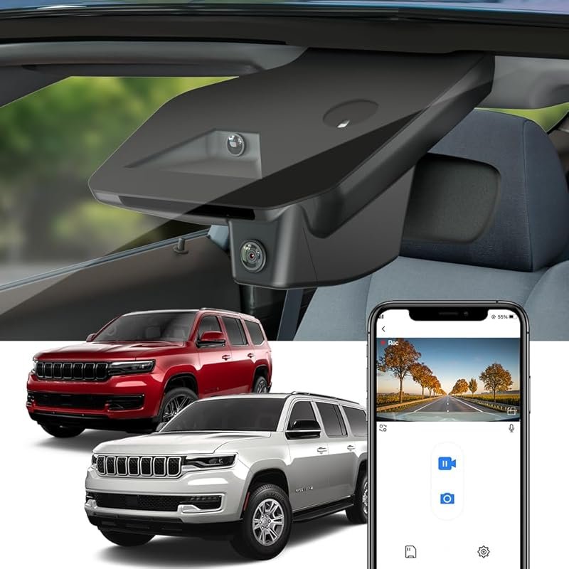 Fitcamx 4K Dash Cam HD2-D4150 Jeep Wagoneer & Grand Wagoneer: OEM, UHD