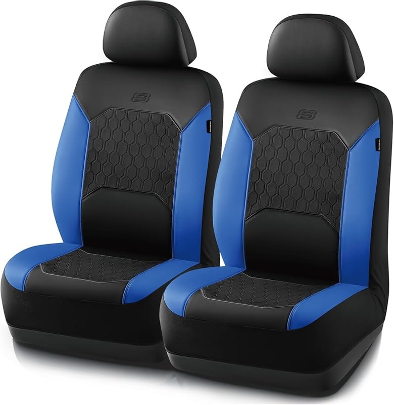 Skechers Gel Cooling Car Seat Covers with Leather Finish and Airbag Co