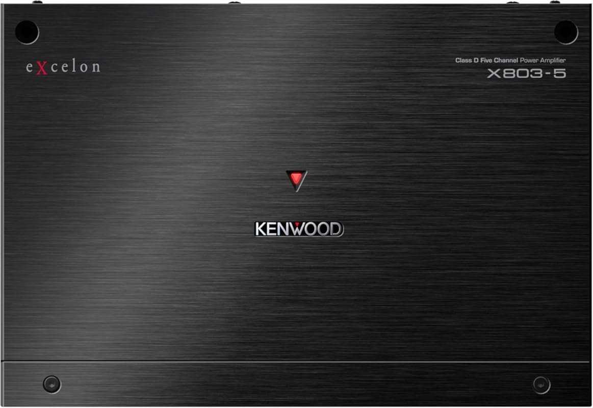 KENWOOD eXcelon X803-5 Class D 5-Channel Car Audio Amplifier with 1600