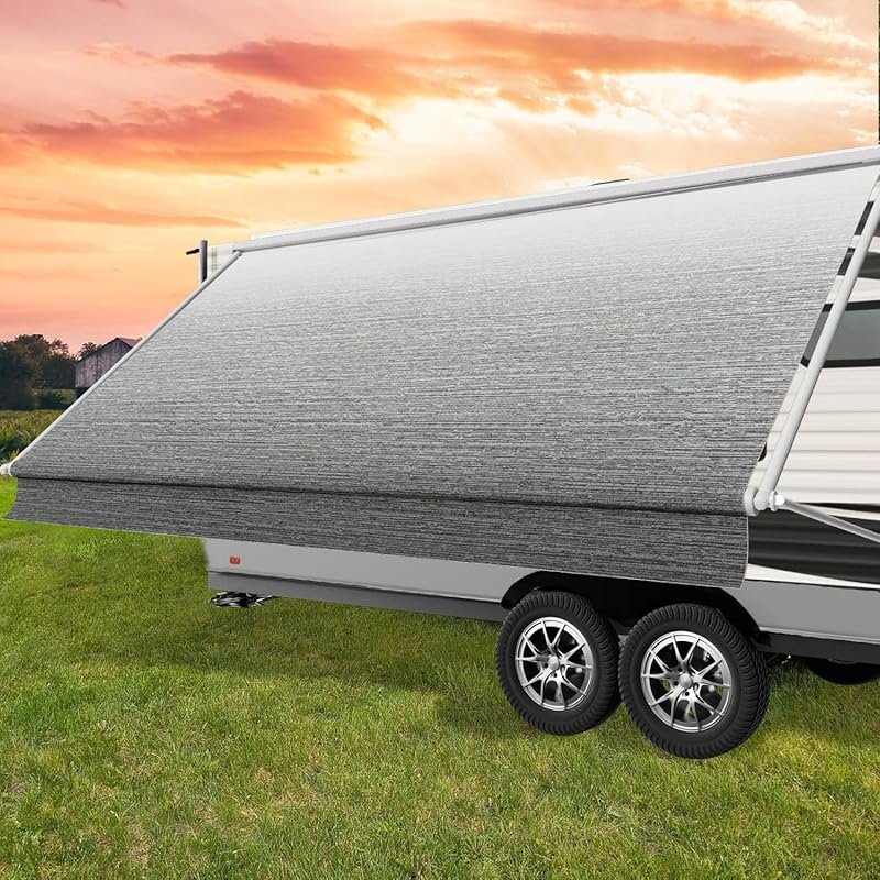 Best RV Awning Replacement Fabric: 18.5oz Heat-Sealed Vinyl, UV-Resist