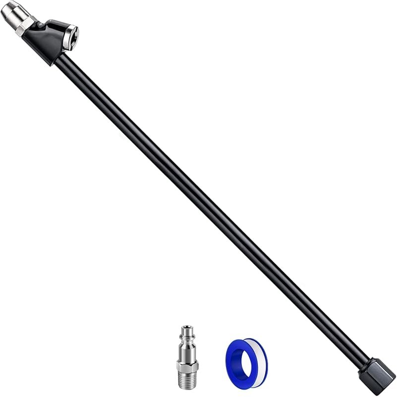 Heavy Duty 13-Inch Dual Head Air Chuck Set with 1/4