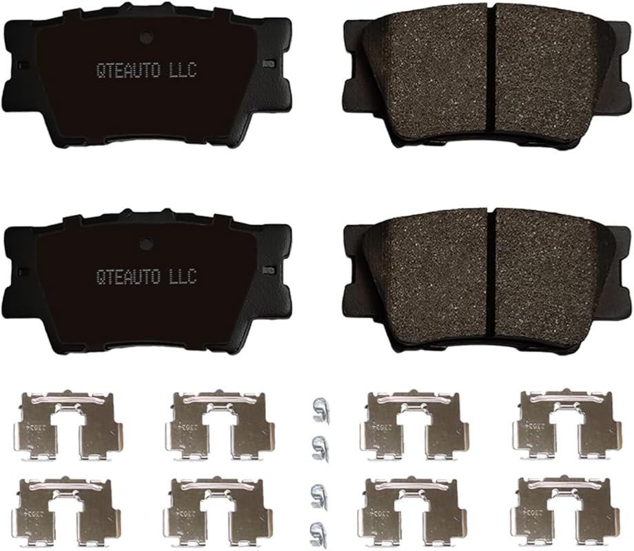 PM Auto Ceramic Rear Brake Pads 4-Piece Toyota Camry 07-21, RAV4 06-18