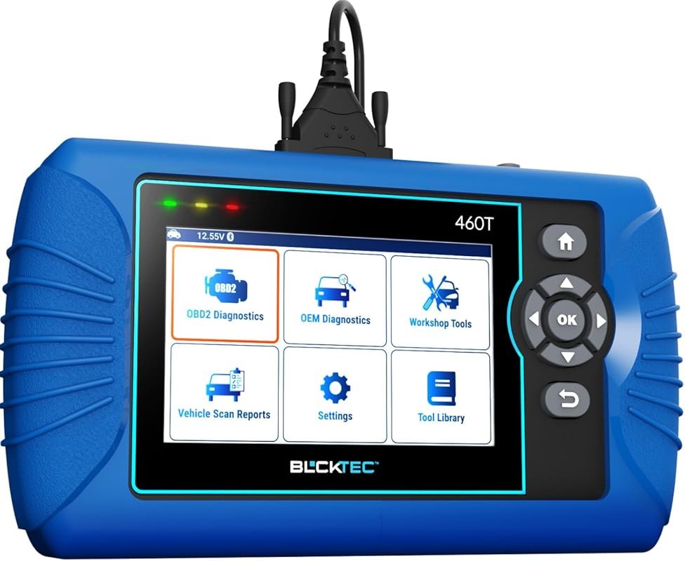 BLCKTEC 460T OBD2 Scanner with Live Data for Engine, ABS, SRS Codes an