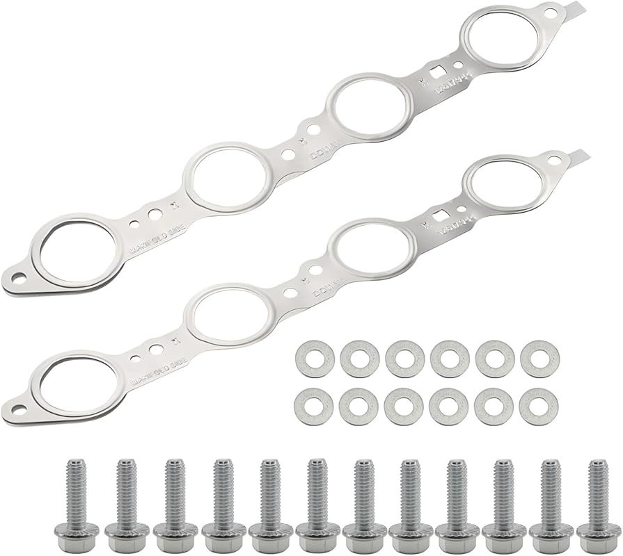 Sorello MLS Exhaust Header Gasket Kit with Bolts for Cadillac Escalade