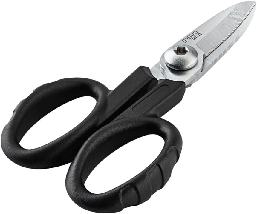 TRUE CABLE 5.5-inch industrial shear scissors for cutting fiberglass,