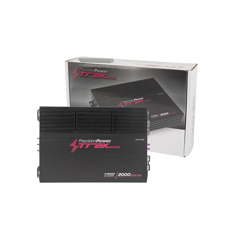 Precision Power TM4.2000D, Trax Micro Series Car Stereo Amplifiers, 4 