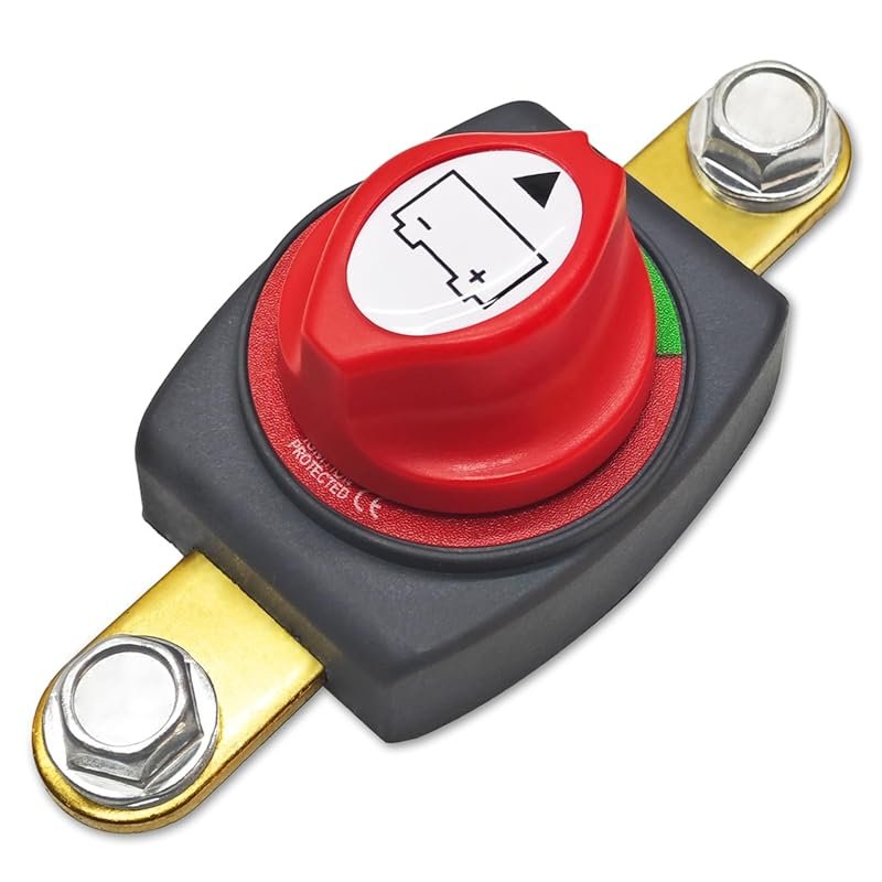 275A Side Post Battery Disconnect Switch for 12V-48V Negative Terminal