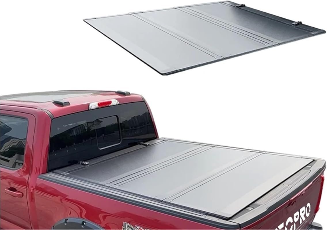 Hard Tri-Fold Low Profile Truck Bed Pickup Tonneau Cover Compatible fo