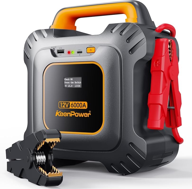 KeenPower Super Capacitor Jump Starter with No Traditional Battery for