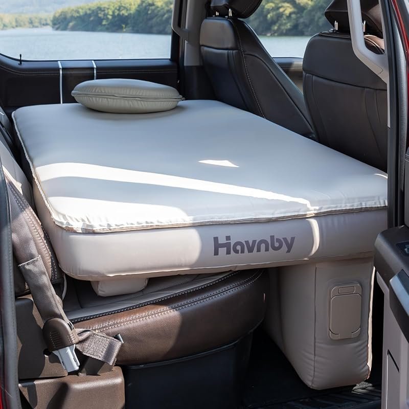 TPU air foam backseat mattress for pickup trucks with rechargeable bui