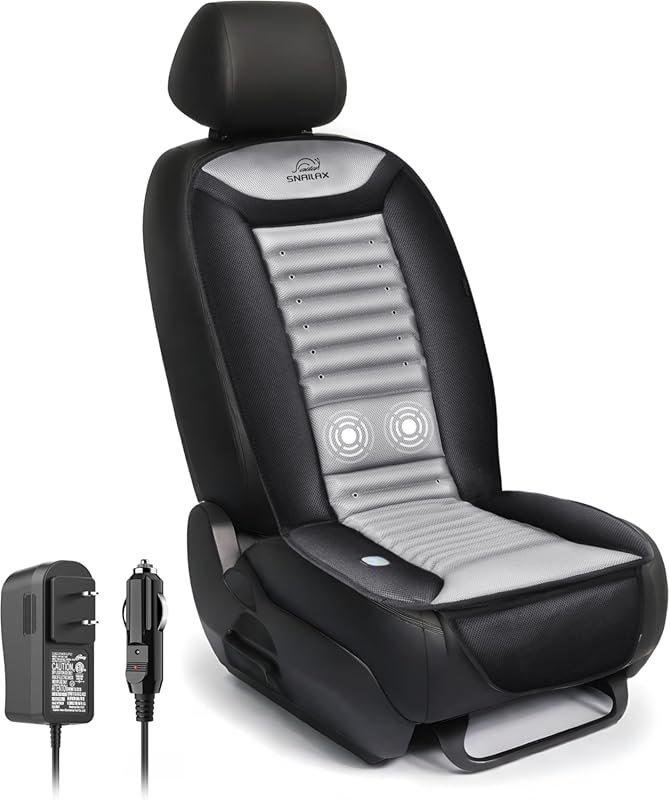 Snailax Cooling Car Seat Cover with Back Massage and Adjustable Coolin