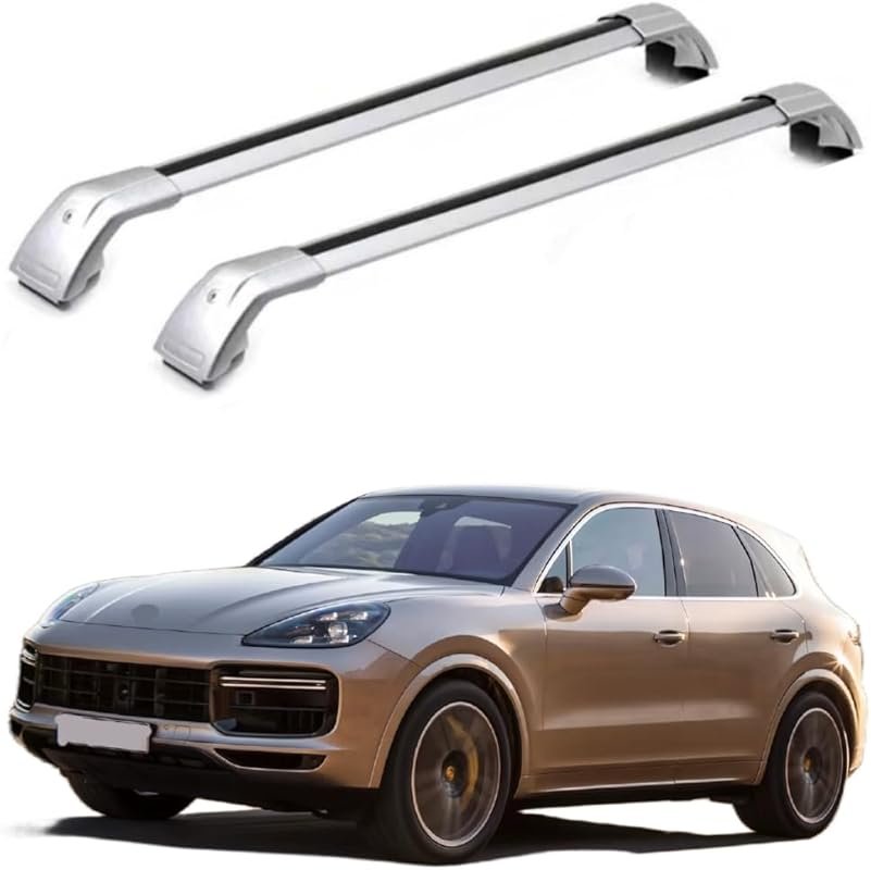 Lockable Aluminum Roof Rack Cross Bars fits for Porsche Cayenne 2011