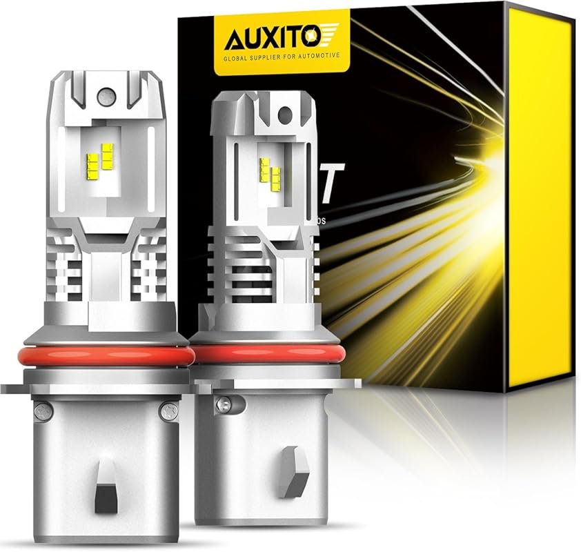 AUXITO 9004 LED Bulbs: 34000 Lumens, 600% Brighter, 1:1 Halogen Size, 