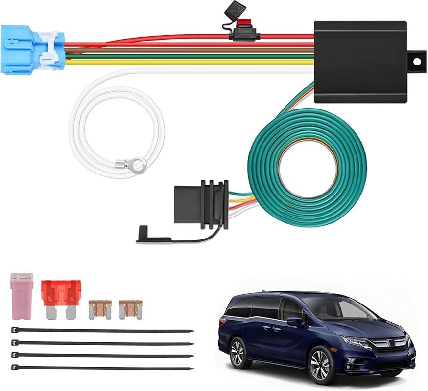 Nilight 4 Pin Trailer Wiring Harness Kit for Honda Odyssey 2018-2025 –