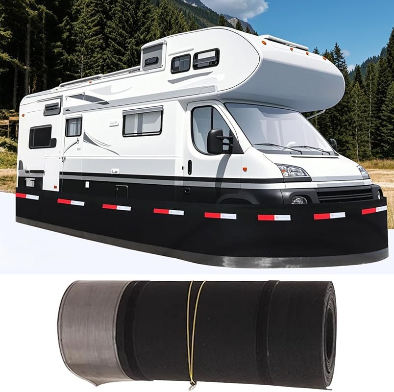 Heavy Duty RV Skirting for Winter is Windproof, Waterproof, and UV Res