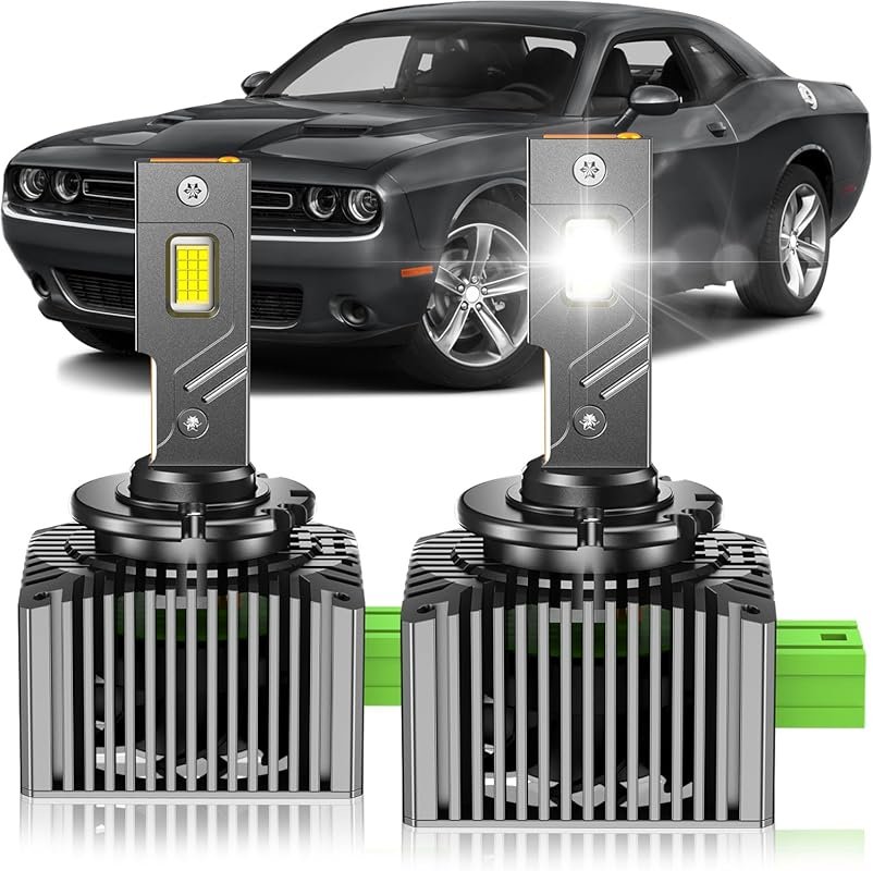 D3S HID Bulbs 6000K Cool White for Dodge Charger and Challenger 2011-2