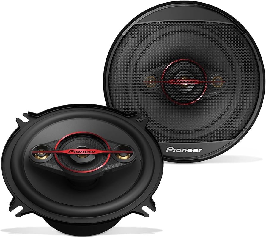 Pioneer TS-501M 4-Way Coaxial Car Speakers: 5.25-Inch Round, 300W Max,