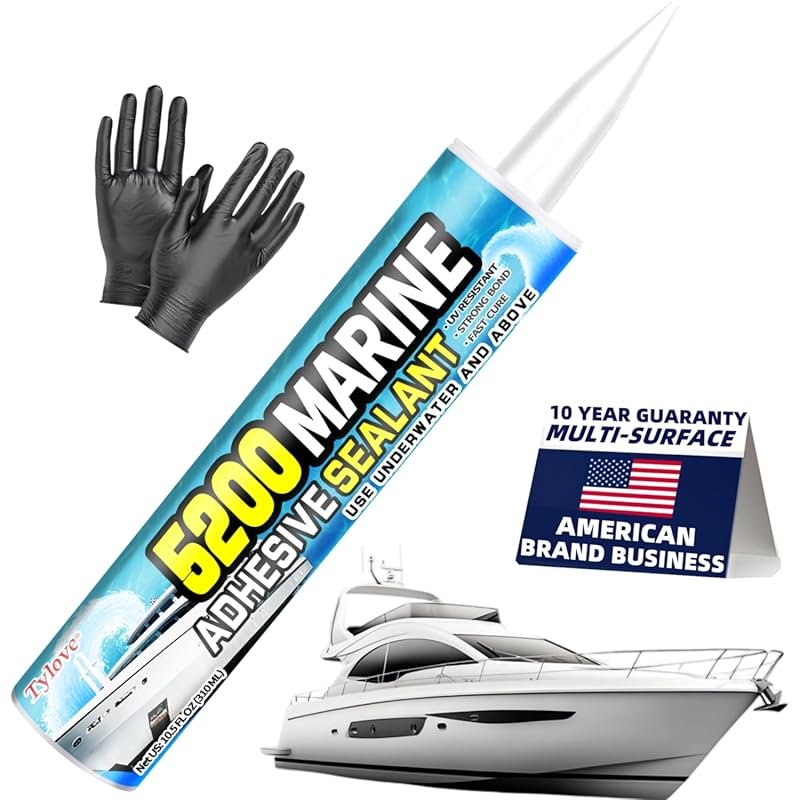5200 Marine Sealant Fast Cure Waterproof UV Resistant for Boats RVs Fi
