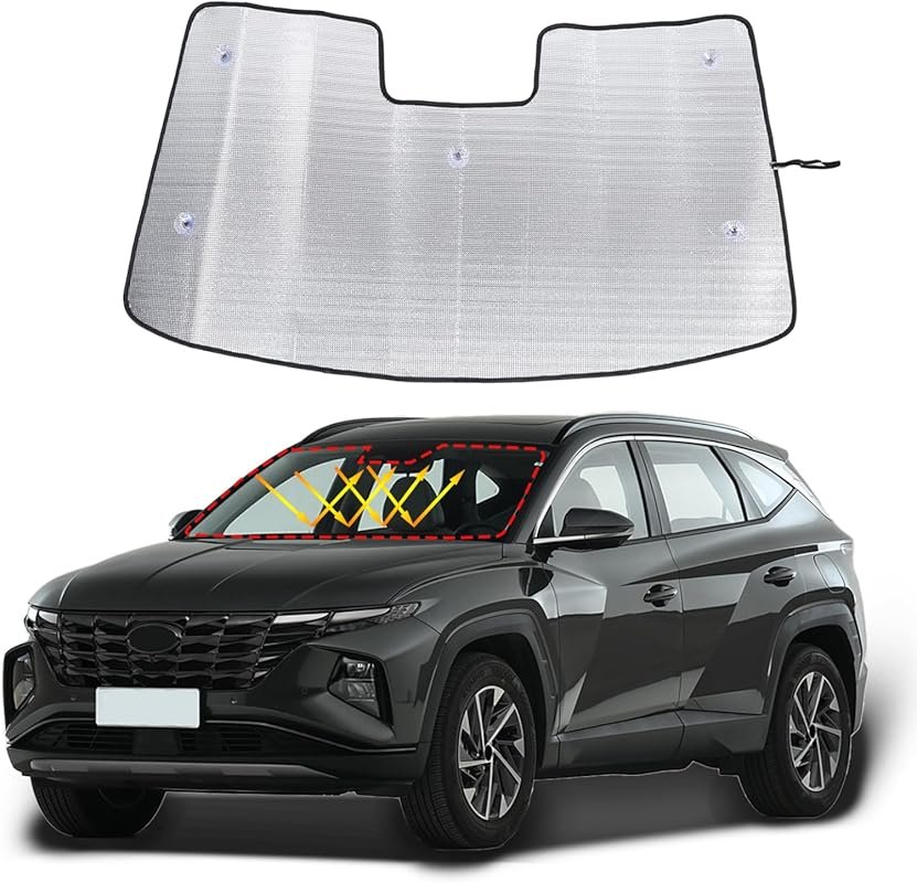 Reflective Windshield Sun Shade Compatible with 2022 Hyundai Tucson, B