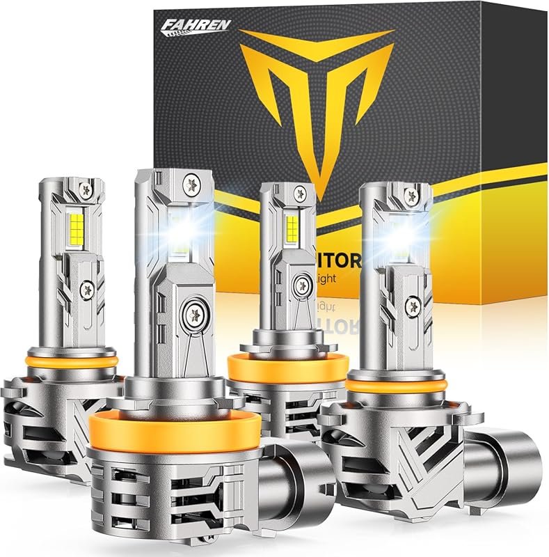 H11/H9/H8 and 9005/HB3 LED Bulbs Combo with 120,000LM Brightness and C