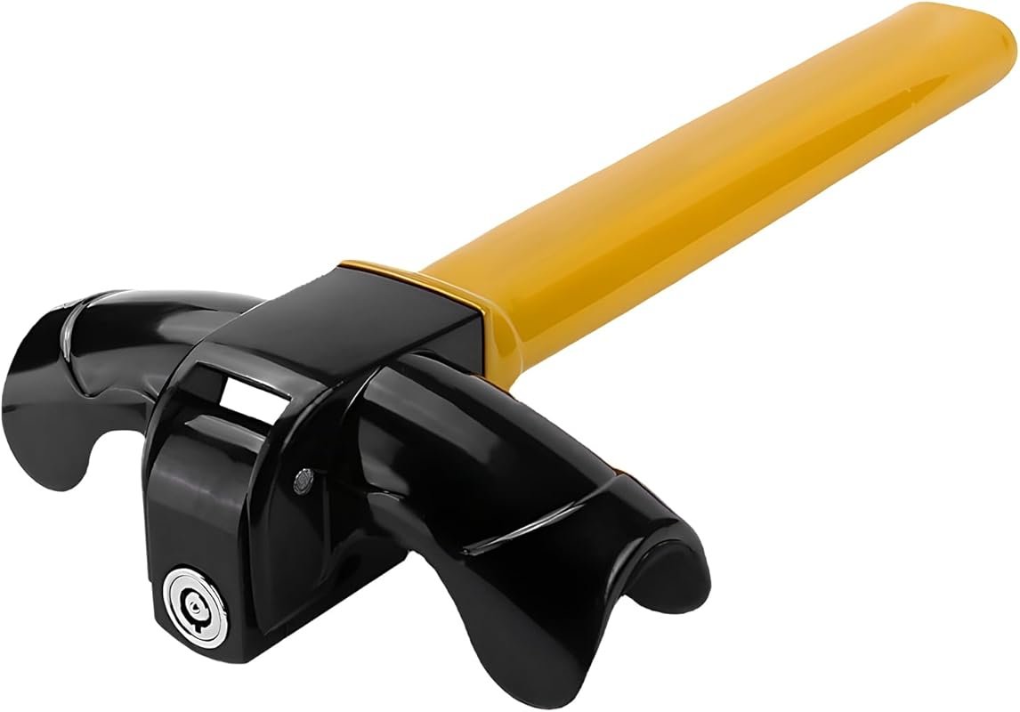 Universal Heavy Duty Rotary Steering Wheel Lock with 2 Keys for Vehicl