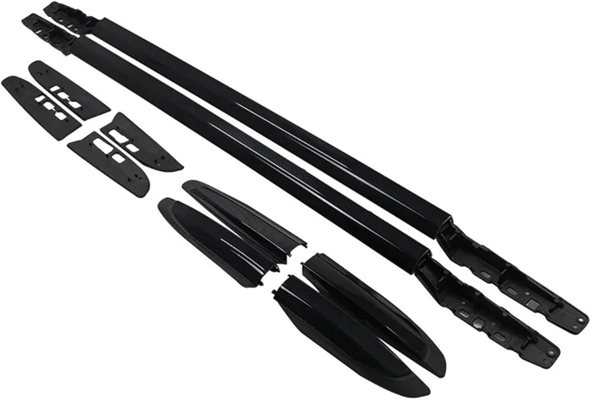 4-piece black roof rack cross bars compatible with Toyota Sienna 2021–