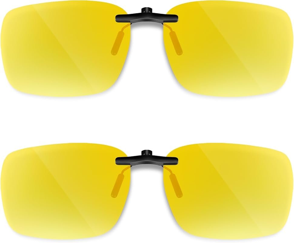 Polarized Clip-On & Flip-Up Driving Glasses – Night Vision or UV400 Su