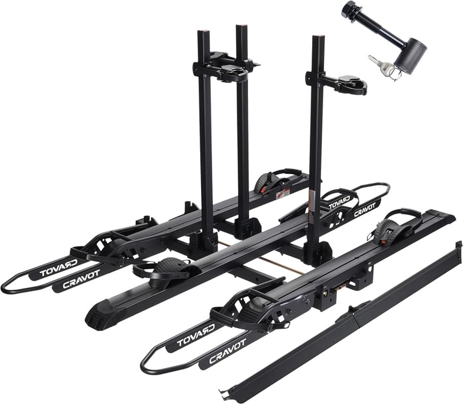 CyberRack S3 Hitch Rack: 300 lb Capacity Foldable Carrier for Three He