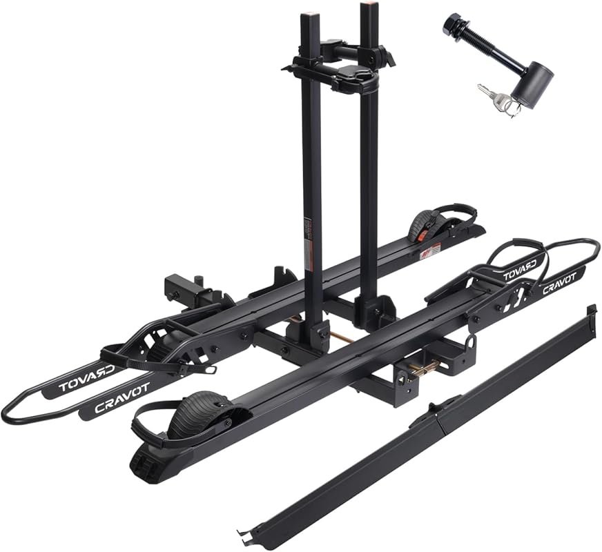 CyberRack S2 E-Bike Rack for Sedans with 300 lbs Capacity, Foldable De