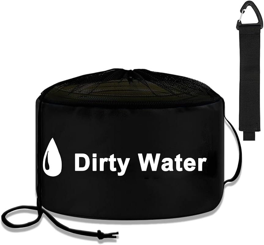 UNXMRFF RV Hose Storage Bag – Waterproof Mesh Drawstring for Fresh or