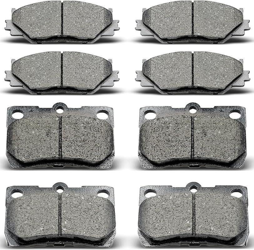 D1113 D1178 8pcs Front & Rear Ceramic Brake Pads for Lexus IS250 2006-