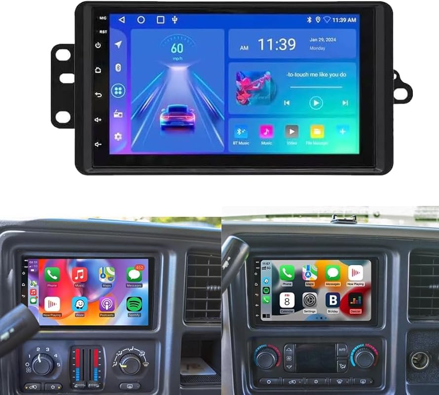 7-Inch Android Car Stereo for Chevy Impala with Wireless CarPlay, GPS,