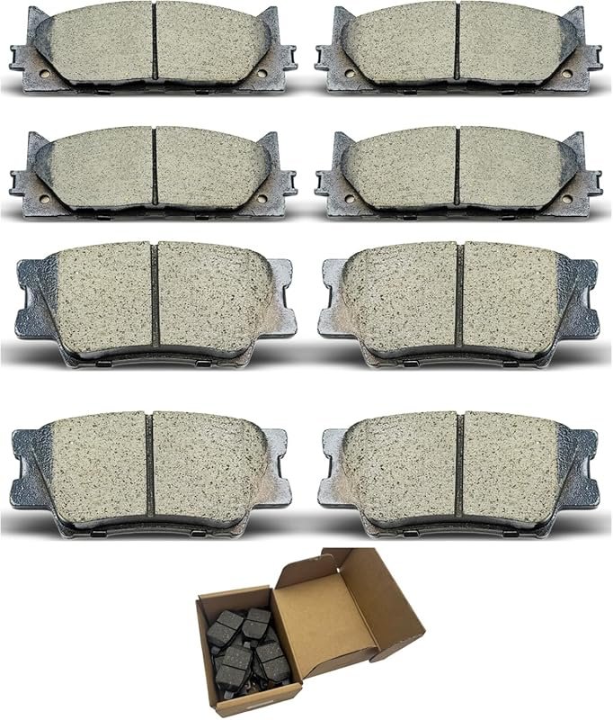 CCTECHMASS D1293 D1212 Ceramic Brake Pads Lexus ES350 2007-2018, Toyot