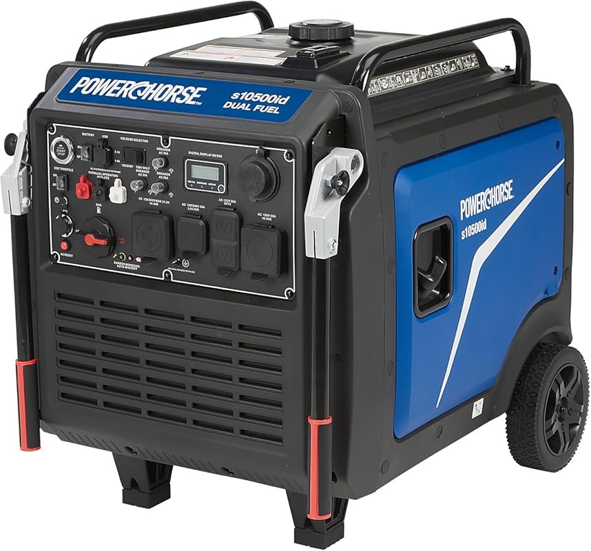 Powerhorse 10500W Dual Fuel Inverter Generator with Remote Start, Elec