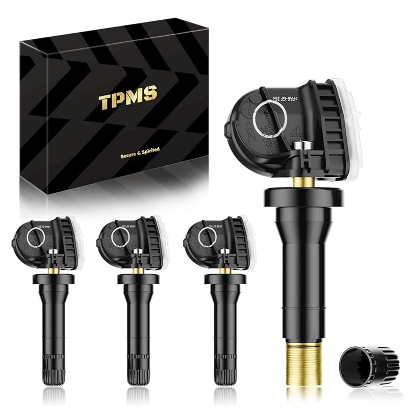 Pre-Programmed 315MHz TPMS Sensor Set of 4 for Ford Explorer, Mustang,