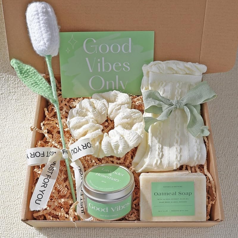 Self Care Gift Box for Women with Spa Kit and Relaxation Items