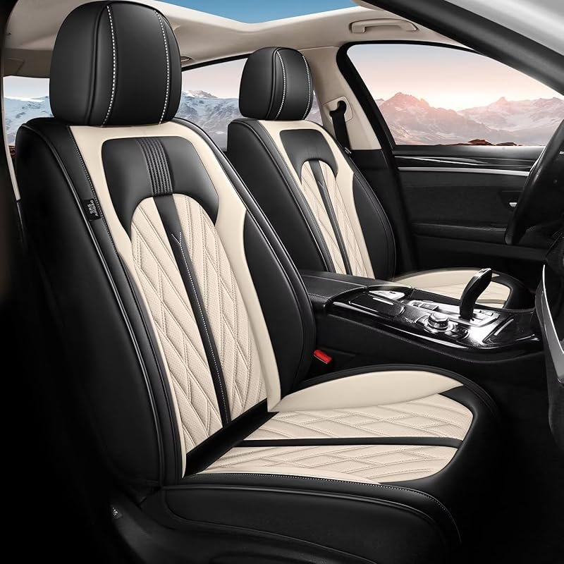 TTX LIGHTING Faux Leather Seat Covers for Kia Optima 2002-2020, Waterp