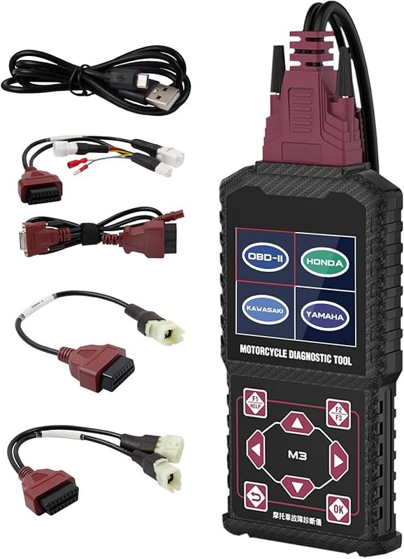 M3-A Motorcycle Diagnostic Tool,Motorcycle Code Reader for Honda 4P,Ka