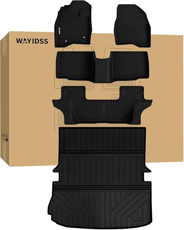 5-Piece All-Weather Floor Mat Set for 2015-2019 Ford Explorer with Tru