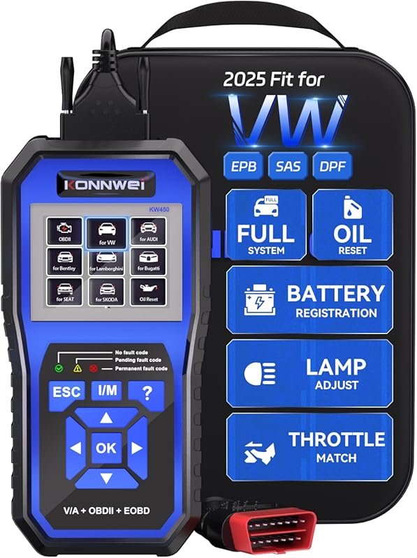 KONNWEI OBD2 Scanner Fit for VW Audi Skoda Seat, Full System OBD2 Scan