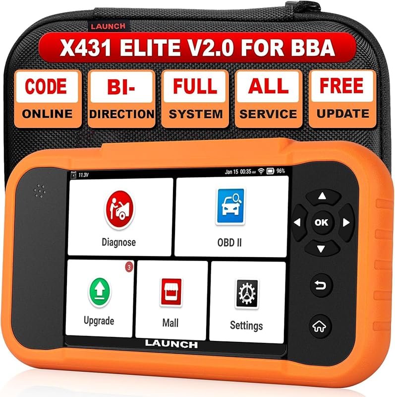 LAUNCH X431 Creader Elite 2.0 Lifetime Update OBD2 Scanner for BMW, Me