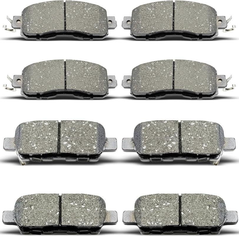 8-Piece Ceramic Brake Pad Set for Nissan Altima 2013-2023 and Nissan L