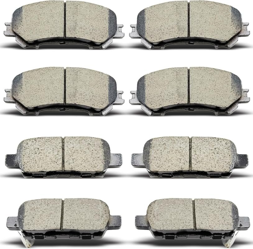 Ceramic Brake Pads Front Rear for Nissan Rogue 2014-2020, Qashaqai Rog