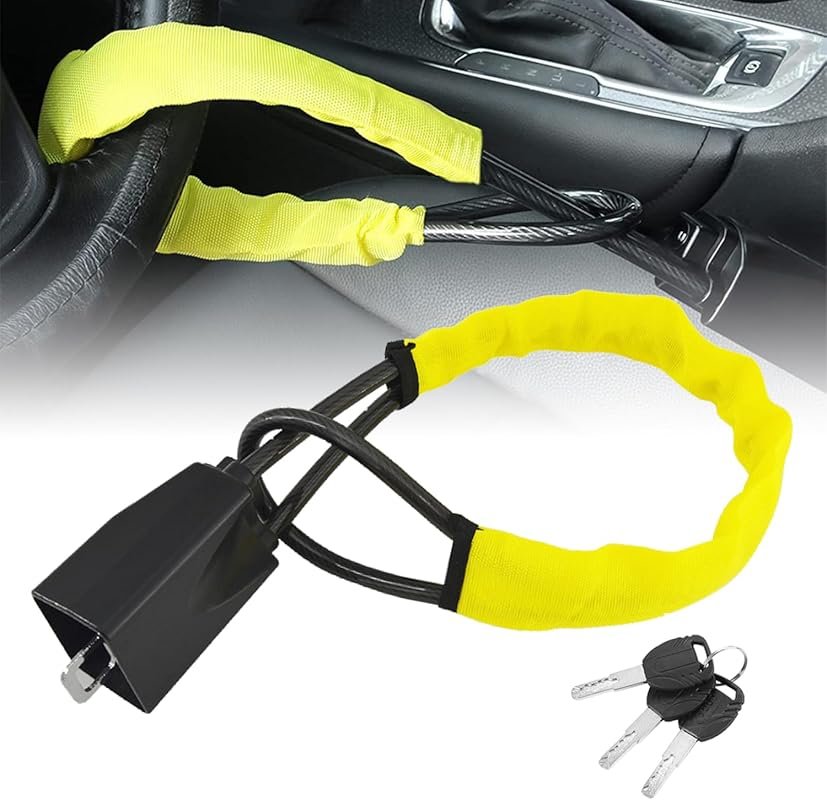 DualGuard Car Steering Wheel & Seat Belt Lock