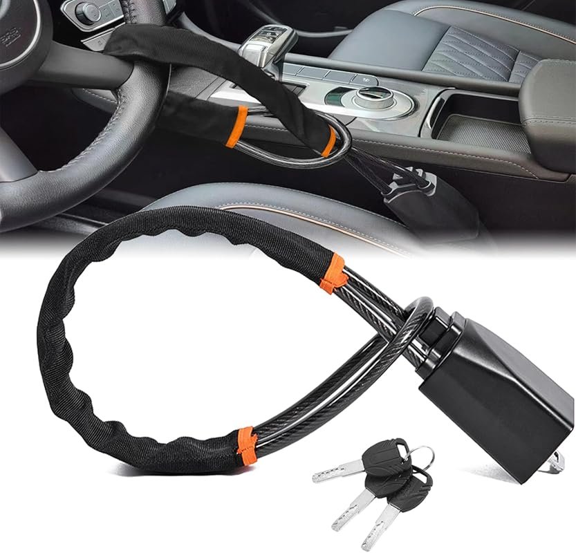 DualGuard Car Steering Wheel & Seat Belt Lock