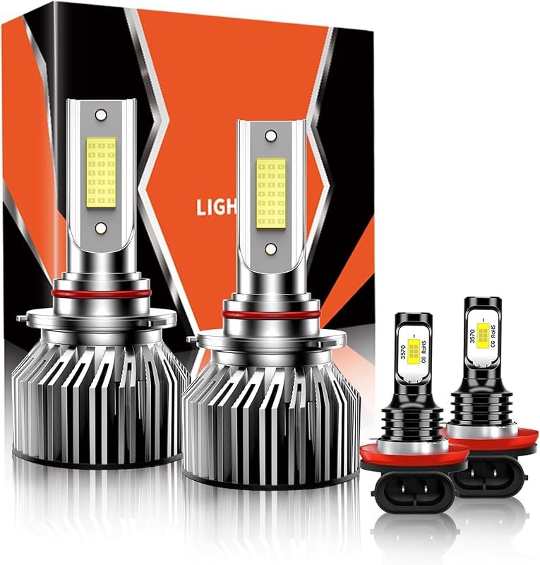 Fog Light Bulbs Combo for 2011-2015 Ford Explorer, 6500K White, Plug-a