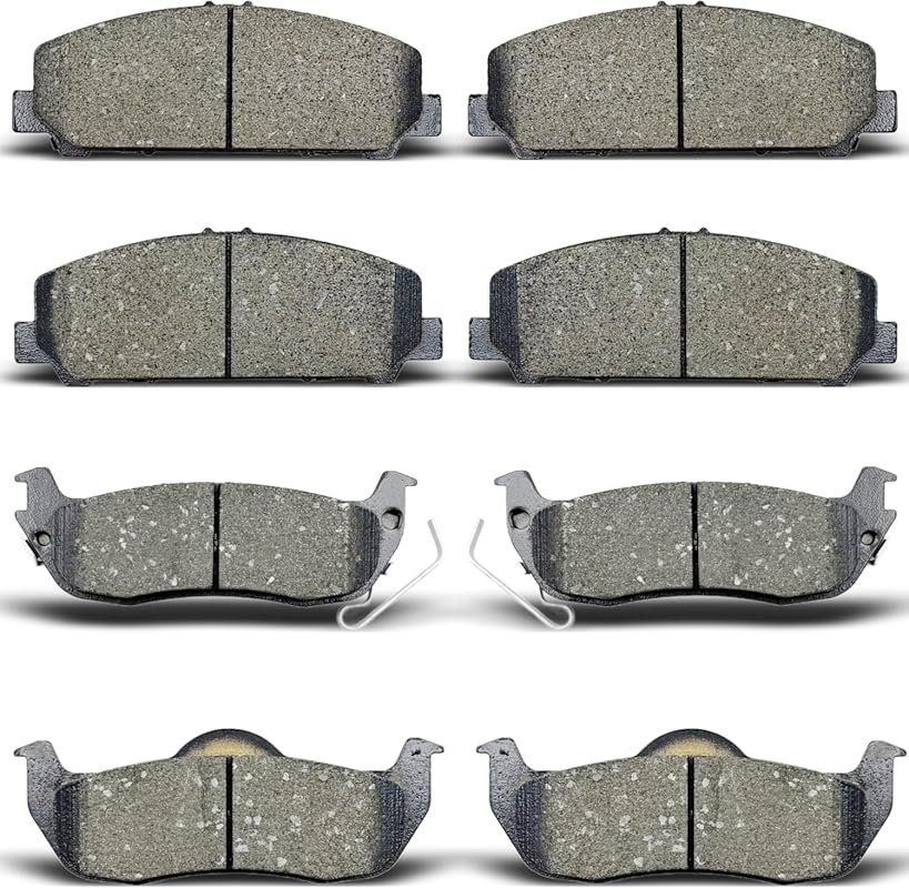Front and Rear Ceramic Brake Pads for Nissan Titan, Armada, and Infini